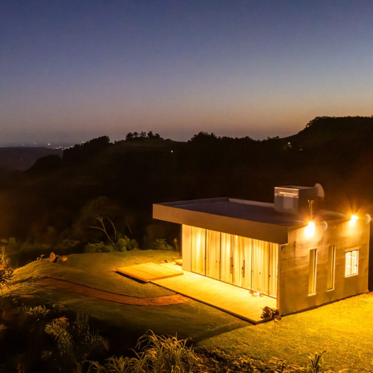 Refúgio com vista para o nascer e pôr do sol em Santa Cruz do Sul